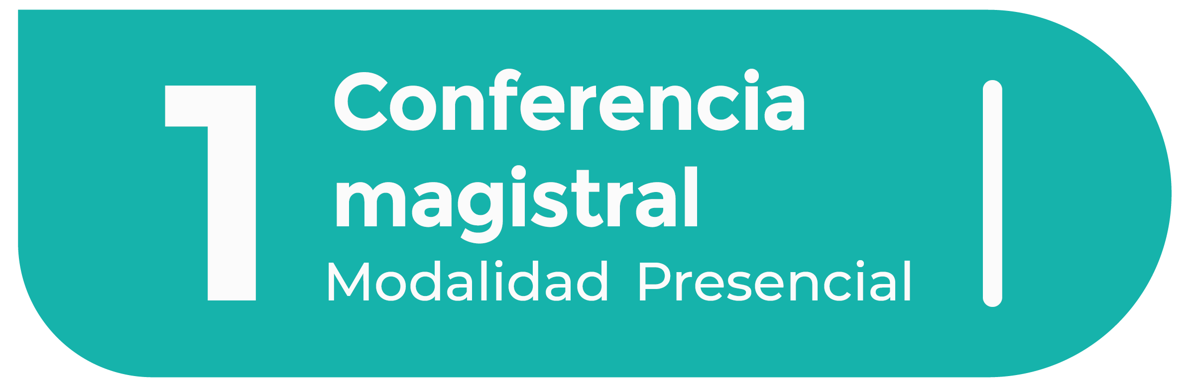 1 Conferencia magistral - Modalidad Presencial